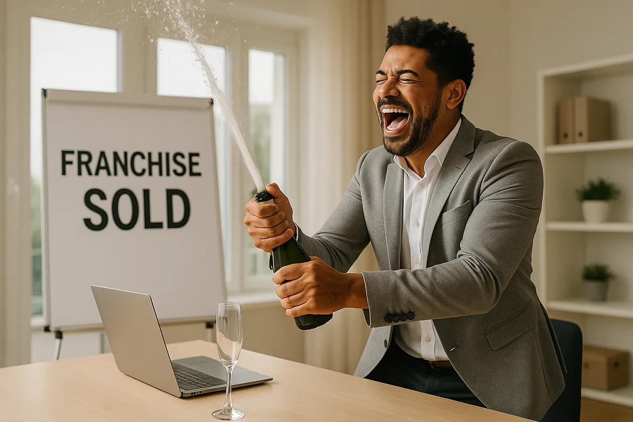 franchise resale completion celebration