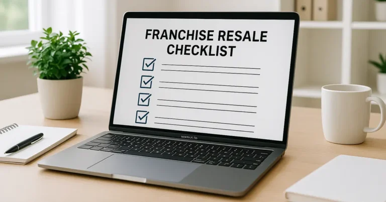 what are the steps involved in a franchise resale